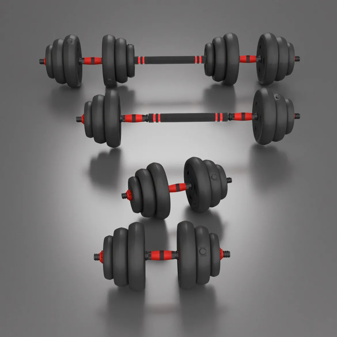 SGN120 PRO SET 6W1 ZESTAW CIĘŻARÓW 20KG HMS