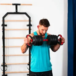 SGN140 PRO SET 6W1 ZESTAW CIĘŻARÓW 40KG HMS