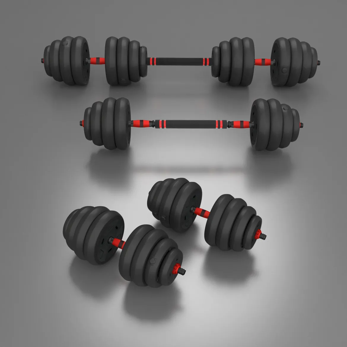 SGN140 PRO SET 6W1 ZESTAW CIĘŻARÓW 40KG HMS