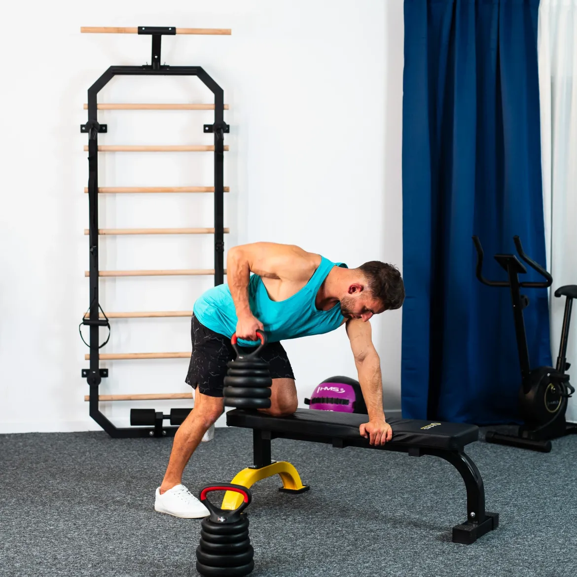 SGN140 PRO SET 6W1 ZESTAW CIĘŻARÓW 40KG HMS