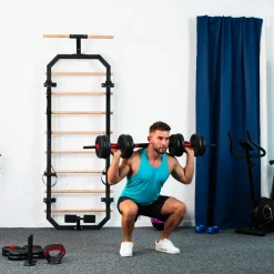 SGN140 PRO SET 6W1 ZESTAW CIĘŻARÓW 40KG HMS