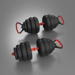 SGN140 PRO SET 6W1 ZESTAW CIĘŻARÓW 40KG HMS
