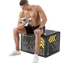 STC21 SZTANGIELKI REGULOWANE W WALIZCE CHROMOWANE 20KG HMS