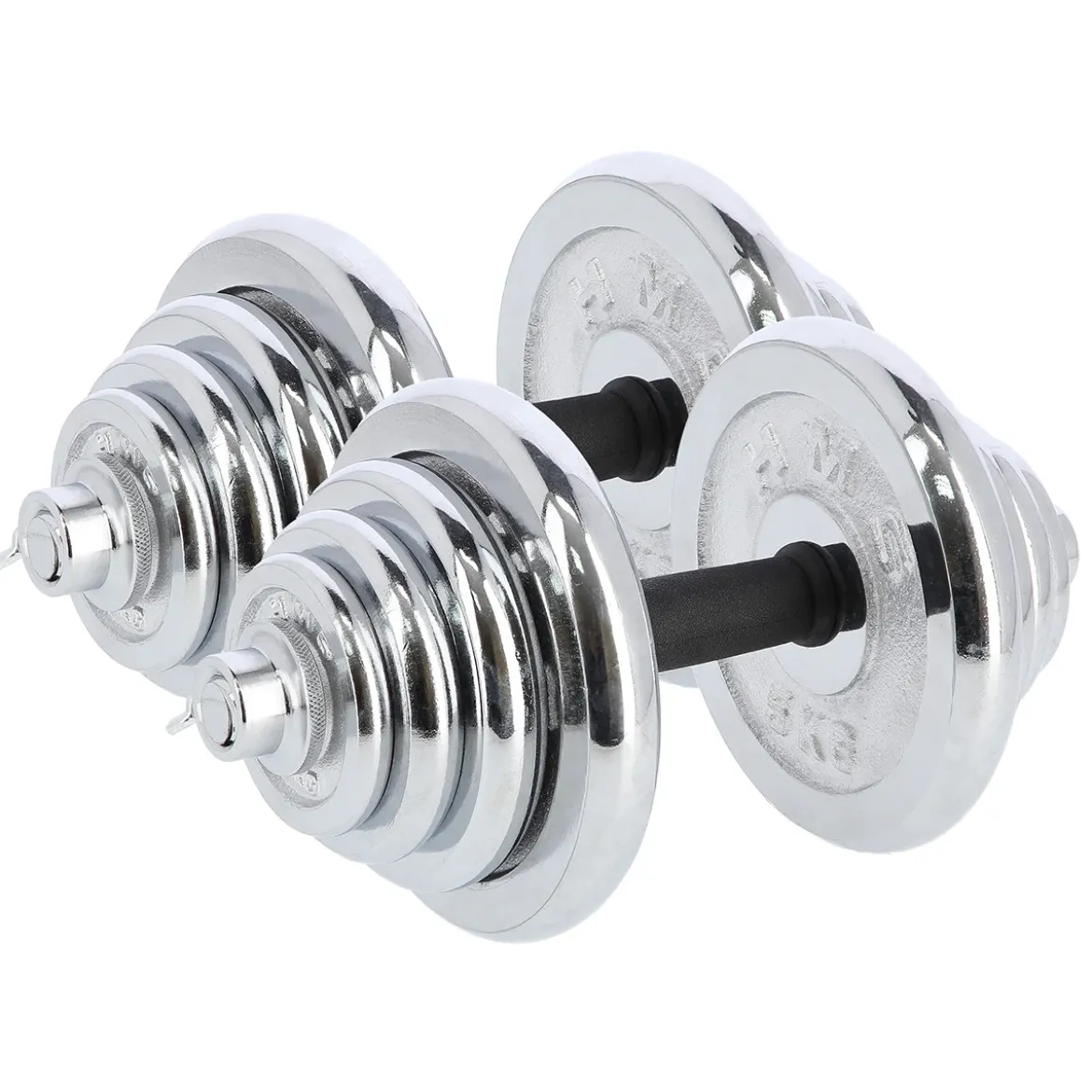 STC55 SZTANGIELKI REGULOWANE W WALIZCE CHROMOWANE 55KG HMS