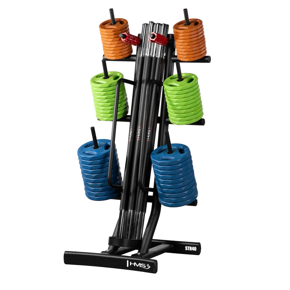 STOJAK NA OBCIĄŻENIA I SZTANGI FITNESS COMMERCIAL STR40 HMS