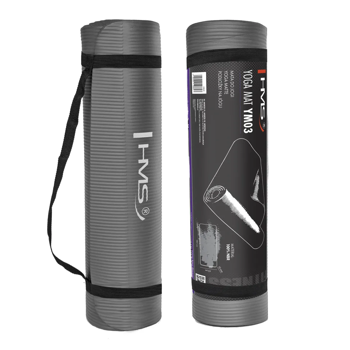 Szara mata do jogi i fitnessu HMS YM03