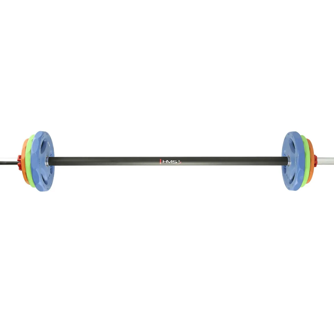 SZTANGA FITNESS Z OBCIĄŻENIAMI I ZACISKAMI SBP22 HMS
