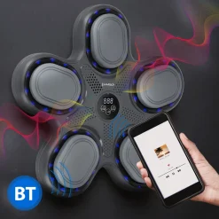 TB11 ELEKTRONICZNA TARCZA BOKSERSKA BLUETOOTH Z MUZYKĄ I RĘKAWICAMI HMS