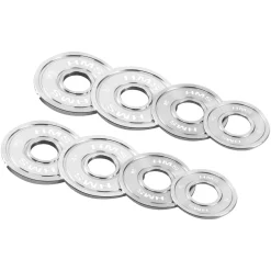 TOS ZESTAW TALERZY OLIMPIJSKICH STALOWYCH KALIBROWANYCH 2 x 0.25 - 1.25 KG (6 KG) HMS
