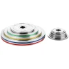 TOS ZESTAW TALERZY OLIMPIJSKICH STALOWYCH KALIBROWANYCH 2 x 1.5 - 5.0 KG (22 KG) HMS