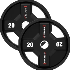 TPC SET ZESTAW TALERZY OLIMPIJSKICH POLIURETANOWYCH 2 x 2.5 - 25 KG CPU (155 KG) HMS