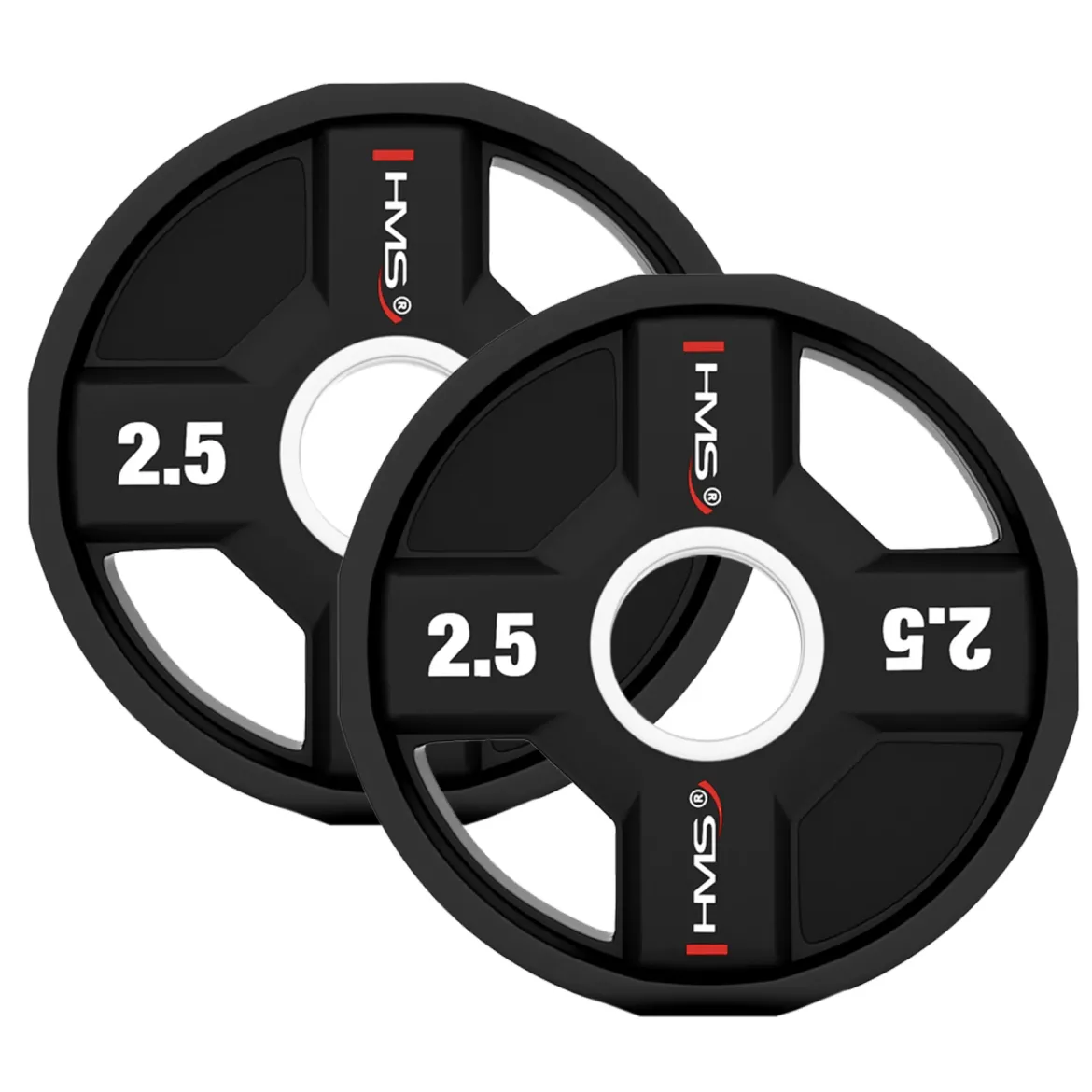 TPC SET ZESTAW TALERZY OLIMPIJSKICH POLIURETANOWYCH 2 x 2.5 - 25 KG CPU (155 KG) HMS
