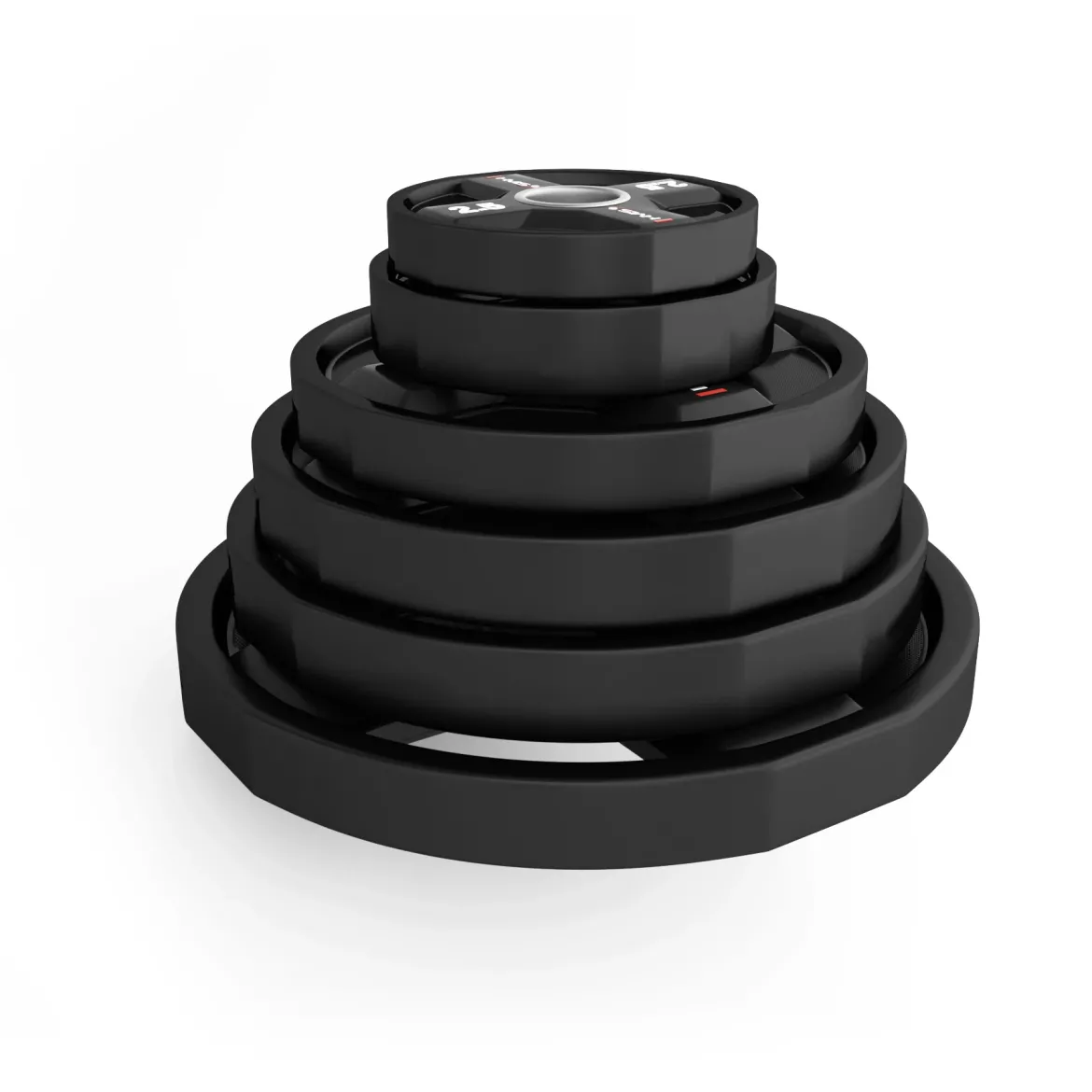 TPC SET ZESTAW TALERZY OLIMPIJSKICH POLIURETANOWYCH 2 x 2.5 - 25 KG CPU (155 KG) HMS