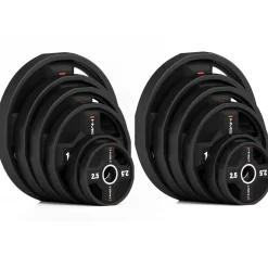 TPC SET ZESTAW TALERZY OLIMPIJSKICH POLIURETANOWYCH 2 x 2.5 - 25 KG CPU (155 KG) HMS