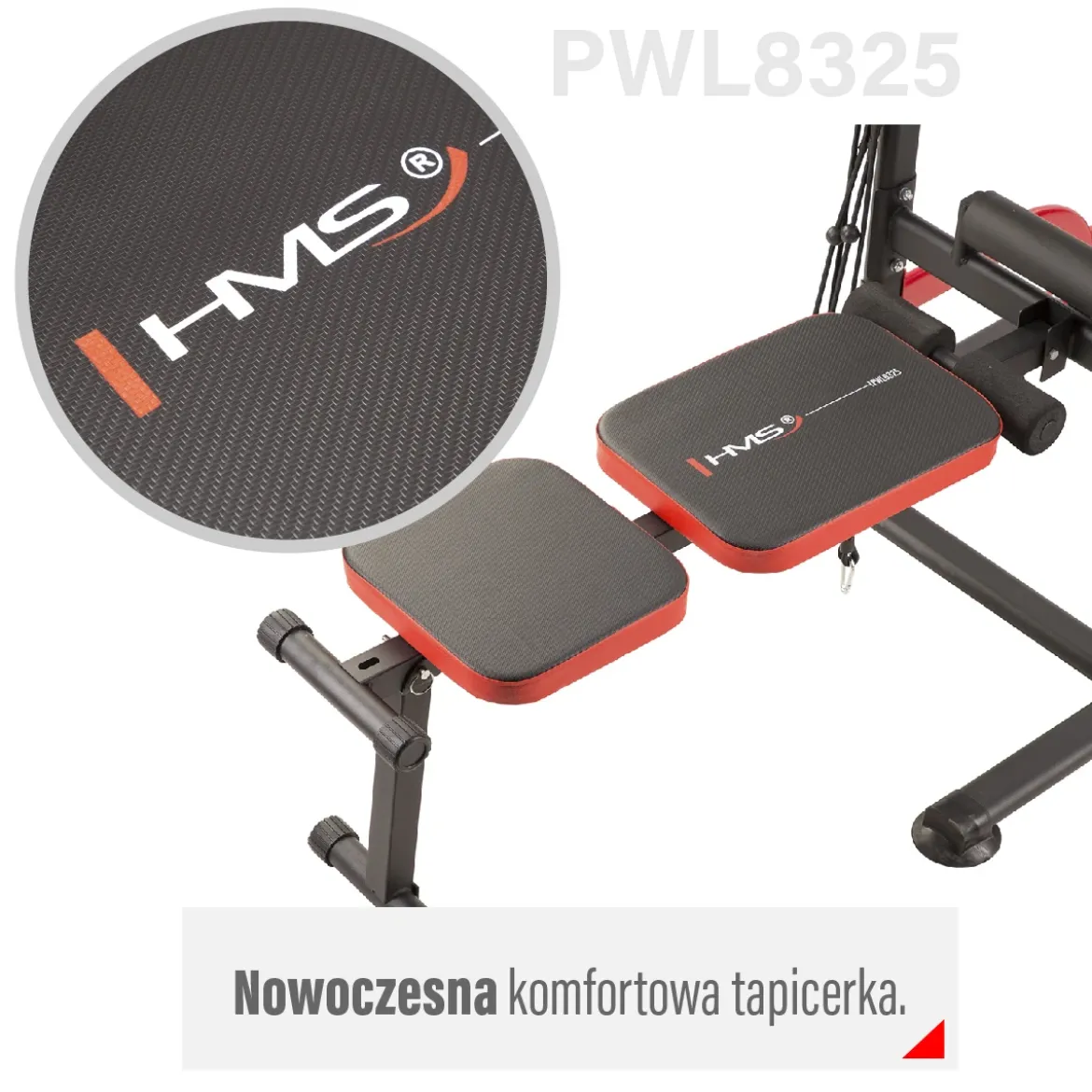 Wielofunkcyjna stacja treningowa z drążkiem i ławką HMS PWL8325