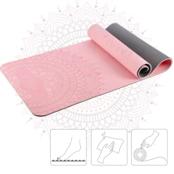 YM10 MATA TPE DO JOGI LIGHT PINK HMS