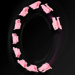 ZESTAW HHW11 LIGHT PINK Z WYPUSTKAMI I OBCIĄŻNIKIEM + PAS BR163 PLUS SIZE HMS