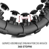 ZESTAW HULA HOP HHW01 BLACK Z WYPUSTKAMI I OBCIĄŻNIKIEM HMS + PAS BR163 RED