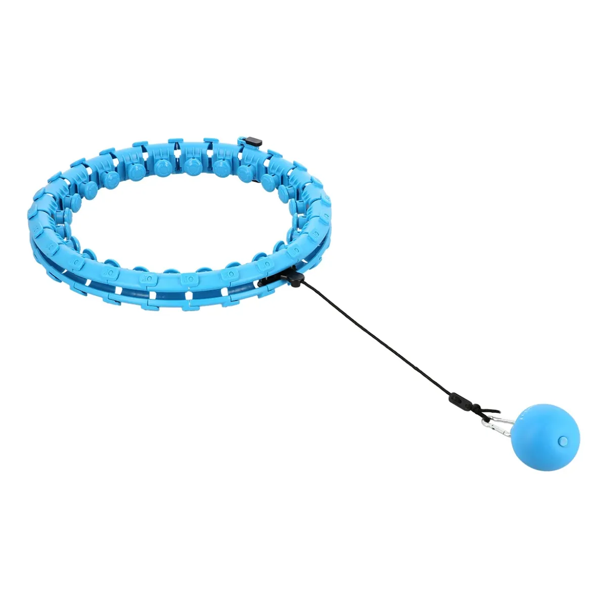 ZESTAW HULA HOP HHW01 BLUE Z WYPUSTKAMI I OBCIĄŻNIKIEM HMS + PAS BR163 RED
