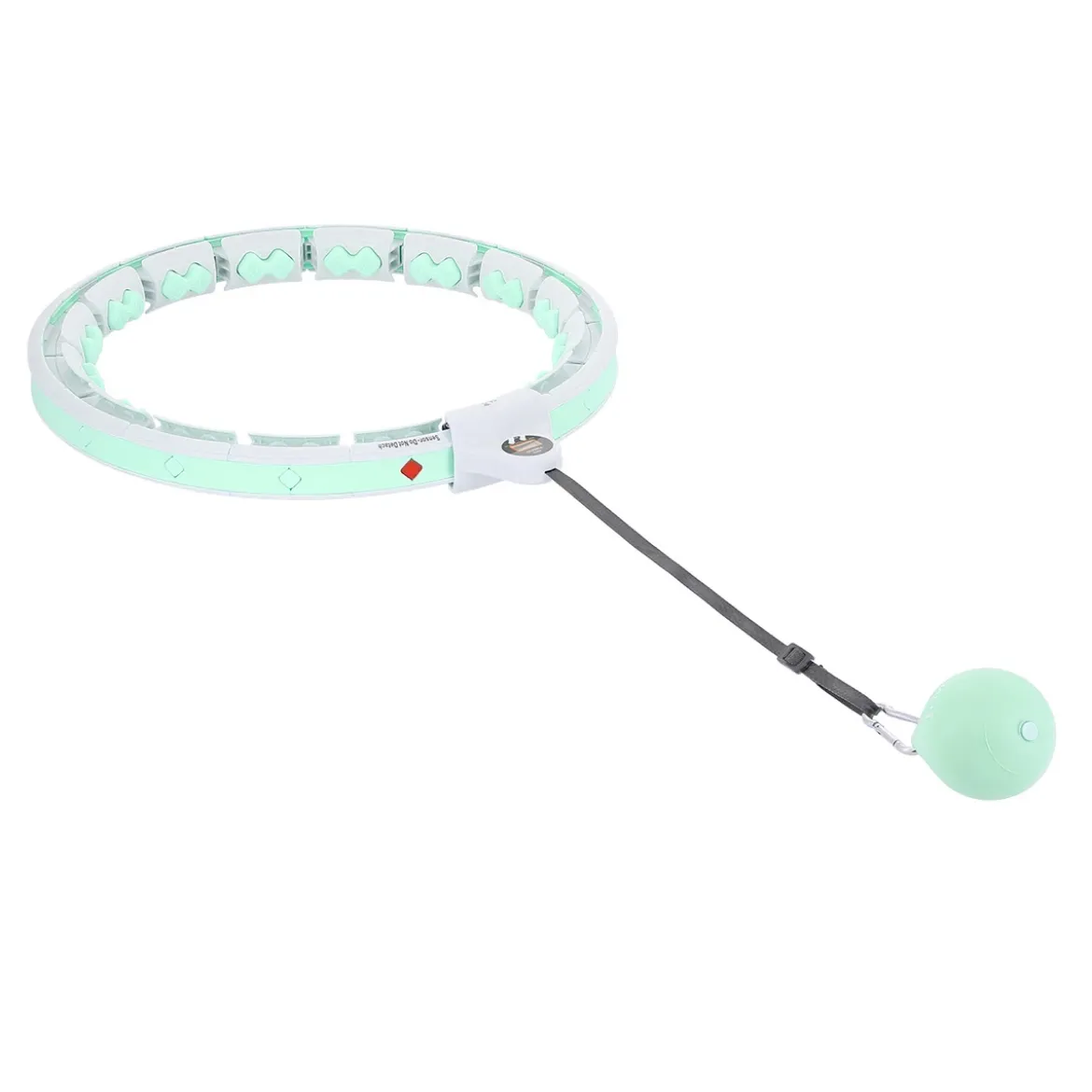 ZESTAW HULA HOP HHW06 GREEN Z PIŁKĄ GRAWITACYJNĄ I LICZNIKIEM HMS + PAS BR163 BLACK PLUS SIZE