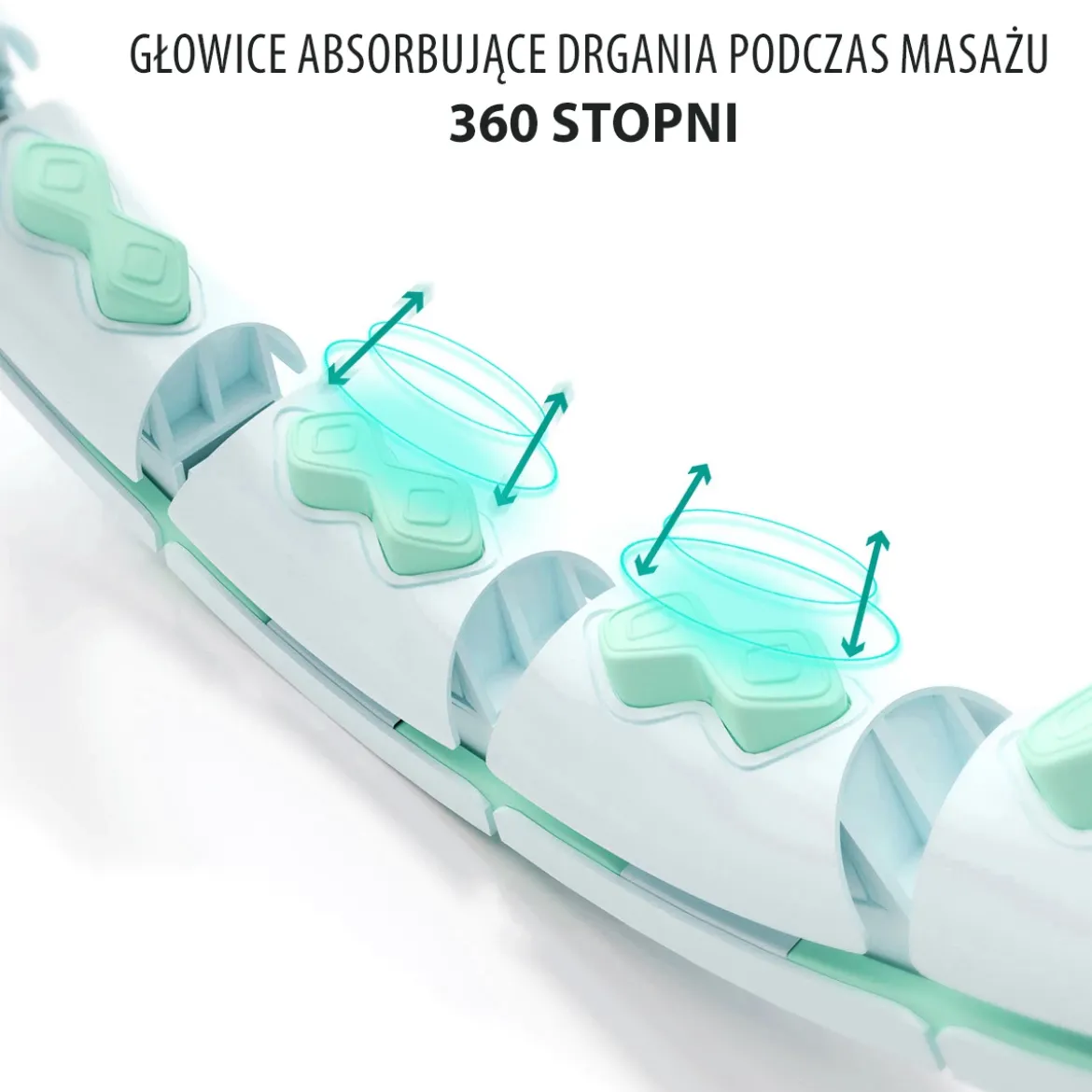 ZESTAW HULA HOP HHW06 GREEN Z PIŁKĄ GRAWITACYJNĄ I LICZNIKIEM HMS + PAS BR163 BLACK PLUS SIZE