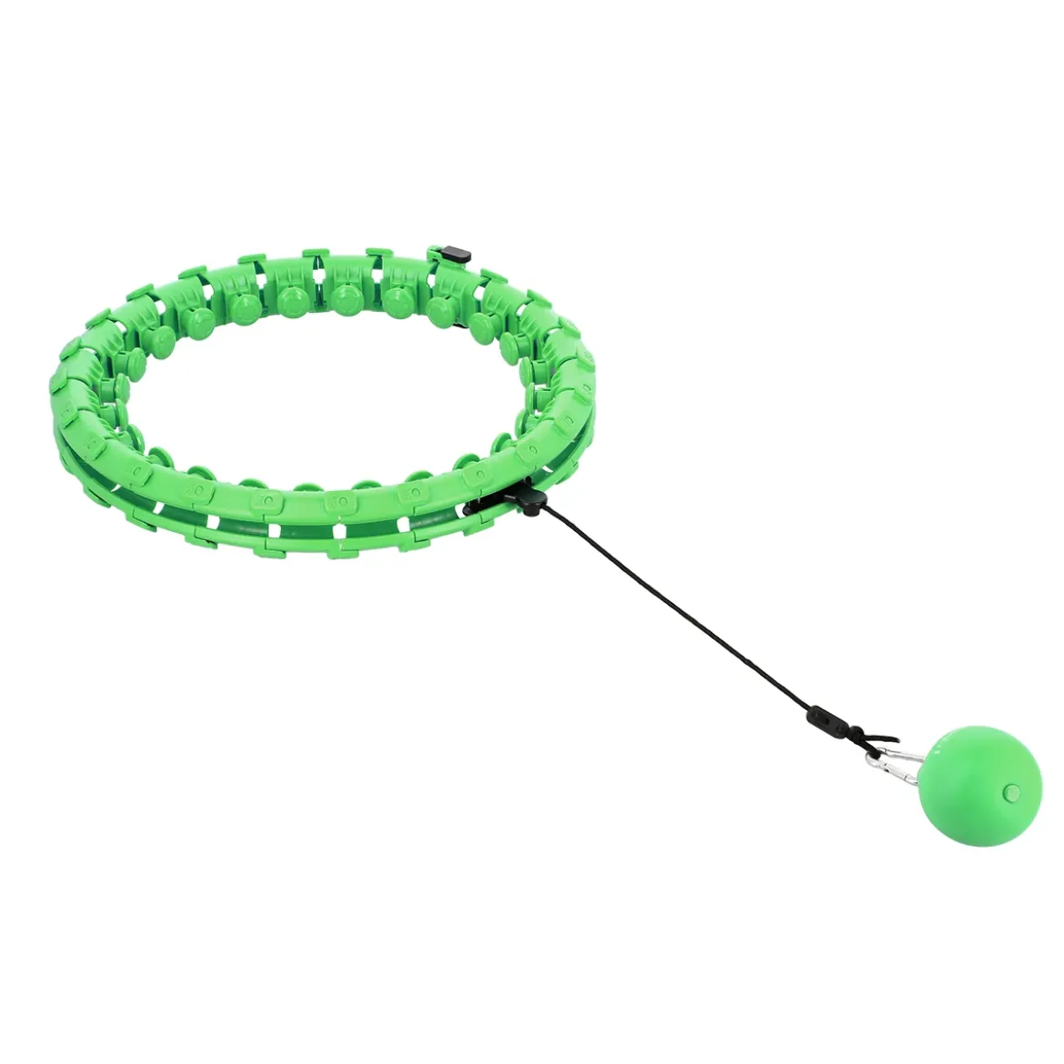 ZESTAW HULA HOP HHW01 GREEN Z WYPUSTKAMI I OBCIĄŻNIKIEM HMS + PAS BR163 RED