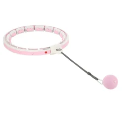 ZESTAW HULA HOP HHW06 PINK Z PIŁKĄ GRAWITACYJNĄ I LICZNIKIEM HMS + PAS BR163 BLACK