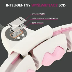 ZESTAW HULA HOP HHW06 PINK Z PIŁKĄ GRAWITACYJNĄ I LICZNIKIEM HMS + PAS BR163 BLACK
