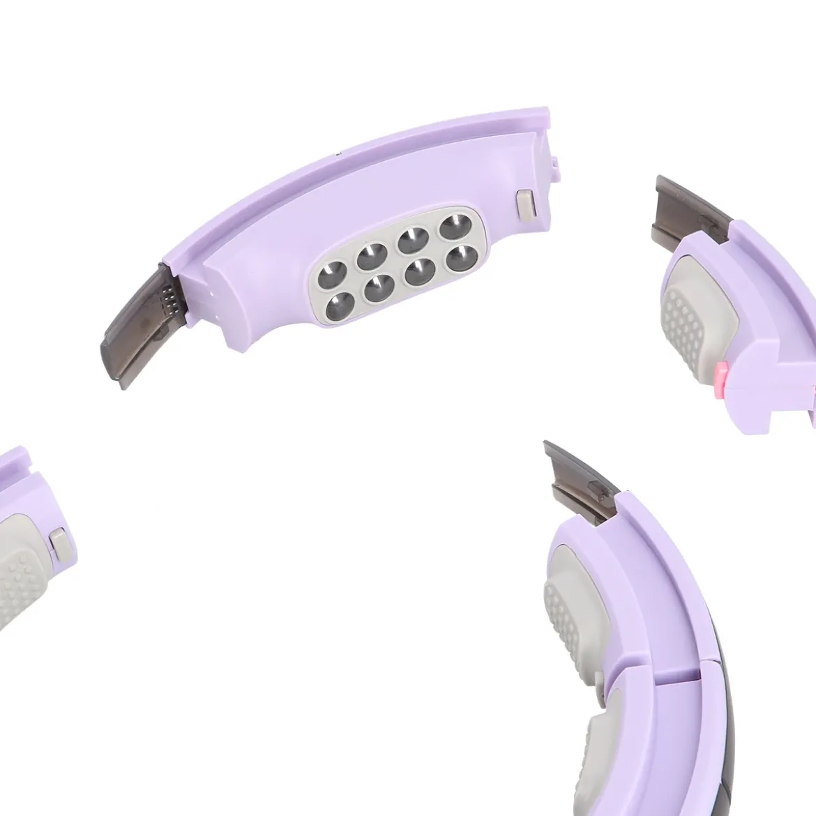 ZESTAW HULA HOP MAGNETYCZNY VIOLET HHM13 Z LICZNIKIEM HMS + PAS WYSZCZUPLAJĄCY BR163 RED