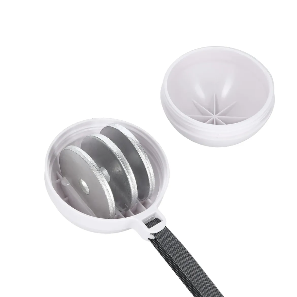 ZESTAW HULA HOP MAGNETYCZNY WHITE HHM16 Z LICZNIKIEM HMS + PAS WYSZCZUPLAJĄCY BR163 BLACK