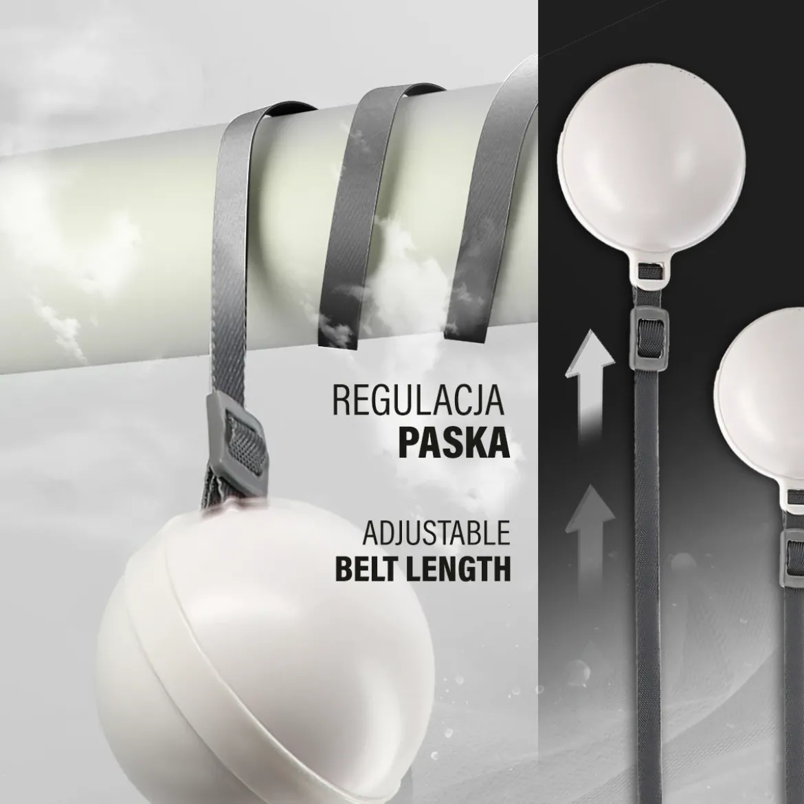 ZESTAW HULA HOP MAGNETYCZNY WHITE HHM16 Z LICZNIKIEM HMS + PAS WYSZCZUPLAJĄCY BR163 BLACK
