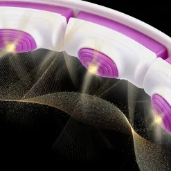 ZESTAW HULA HOP MAGNETYCZNY WHITE/VIOLET HHM17 Z LICZNIKIEM HMS + PAS WYSZCZUPLAJĄCY BR163 BLACK