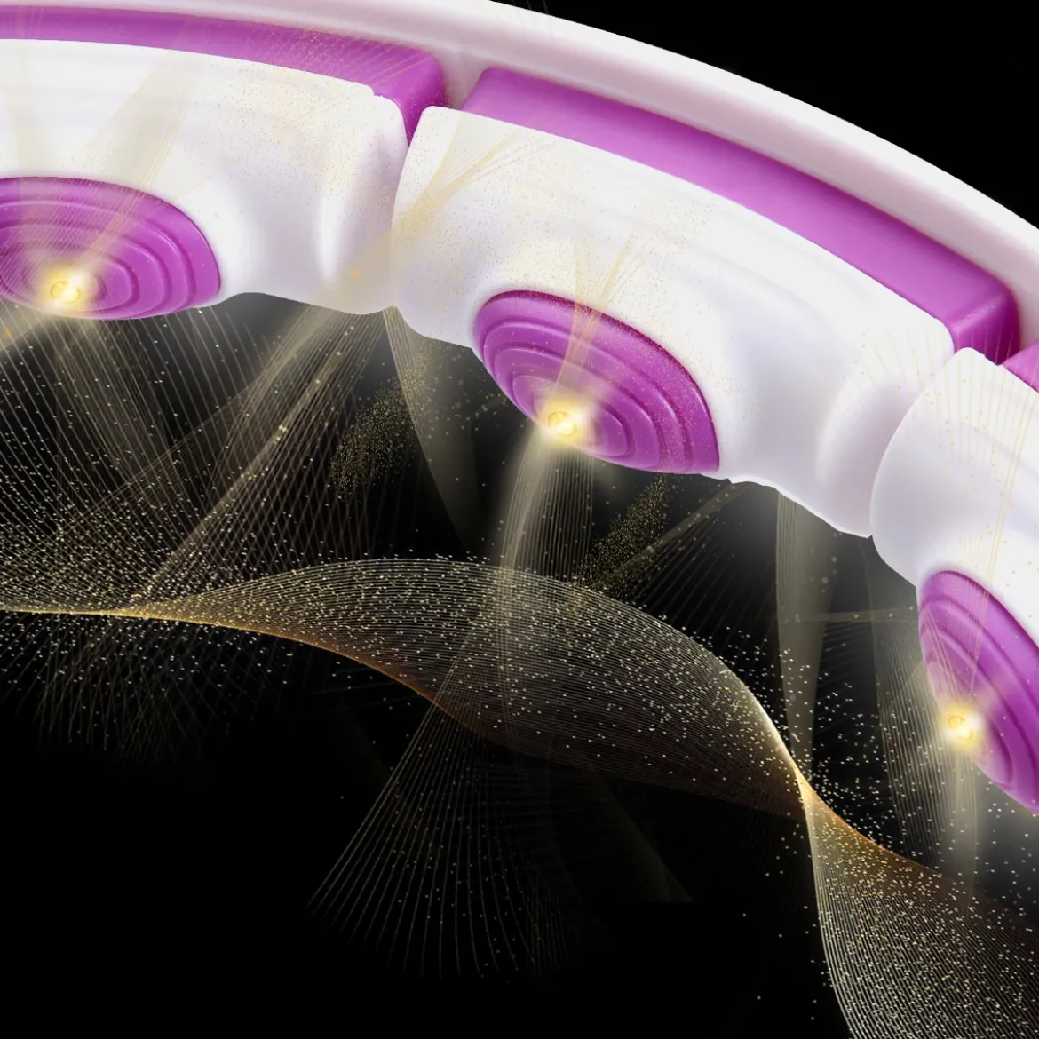 ZESTAW HULA HOP MAGNETYCZNY WHITE/VIOLET HHM17 Z LICZNIKIEM HMS + PAS WYSZCZUPLAJĄCY BR163 BLACK