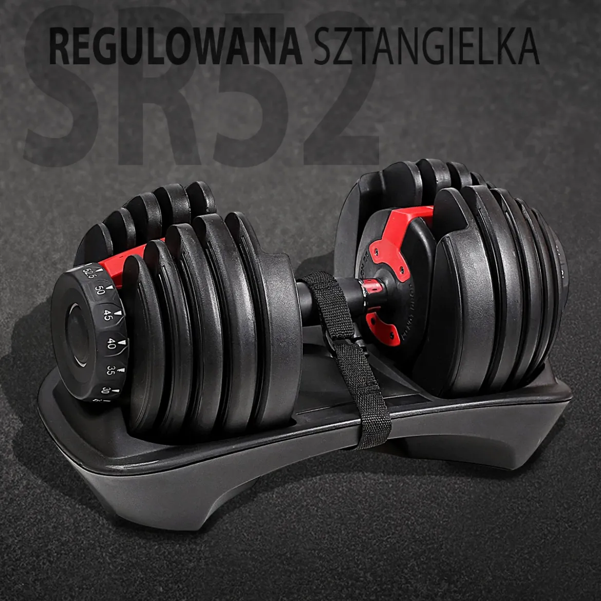 ZESTAW SR52 SZTANGIELKI REGULOWANE (2 SZT.) + STR10 PRO STOJAK HMS